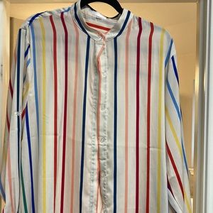 Summersalt x Home Edit rainbow striped swim cover up